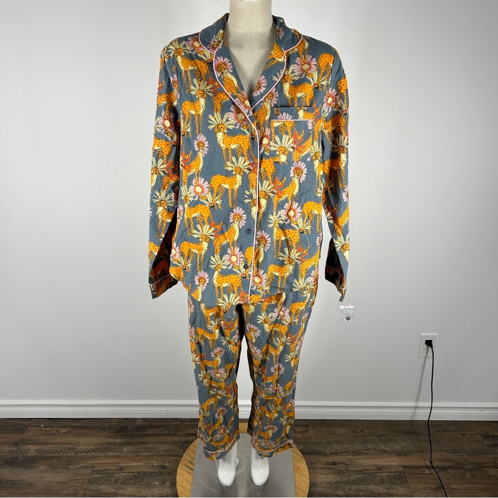 THEIR NIBS 100% Cotton Pajama Set Medium NWT - Picture 1 of 16